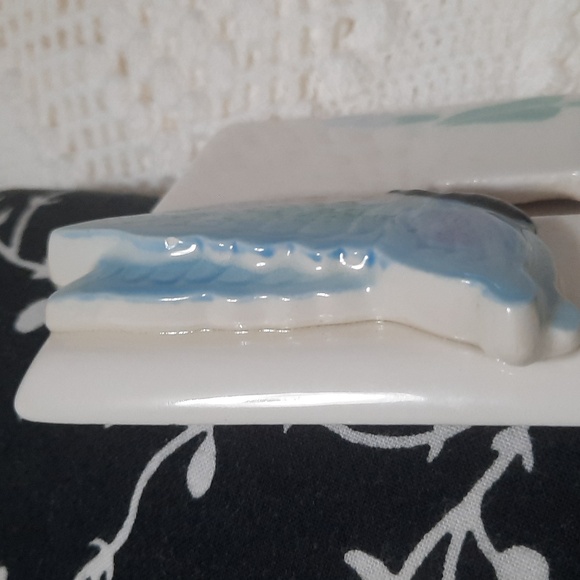 Vintage Handpainted Ceramic 3D Butterfly Light Switch Cover - Picture 3 of 8